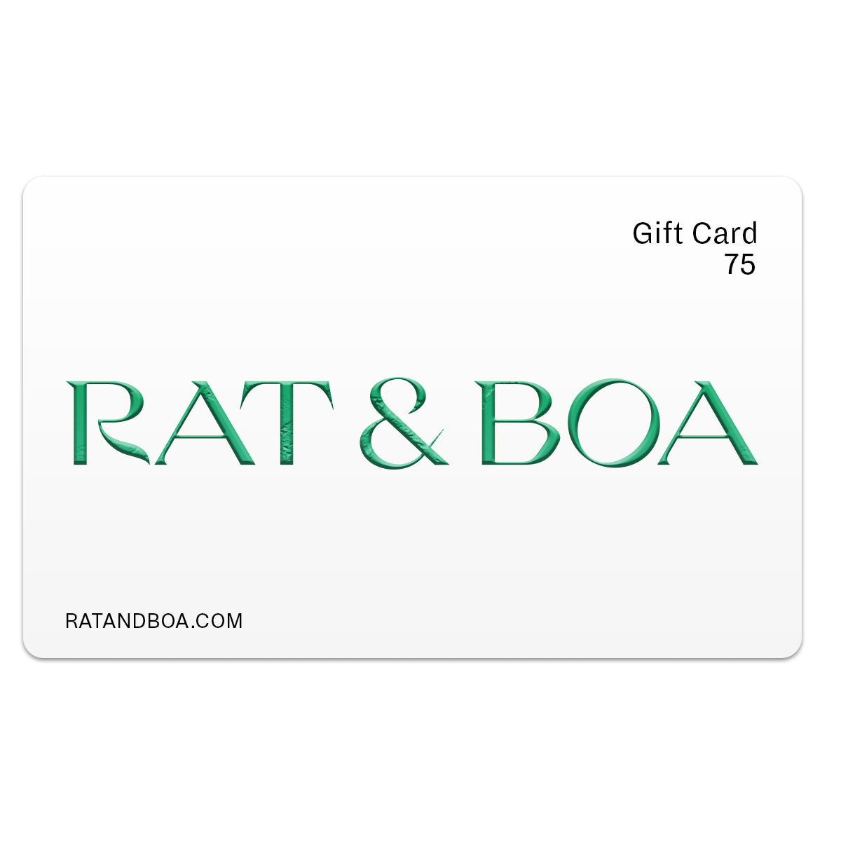 Rat & Boa Usa £75 Gift Card In White
